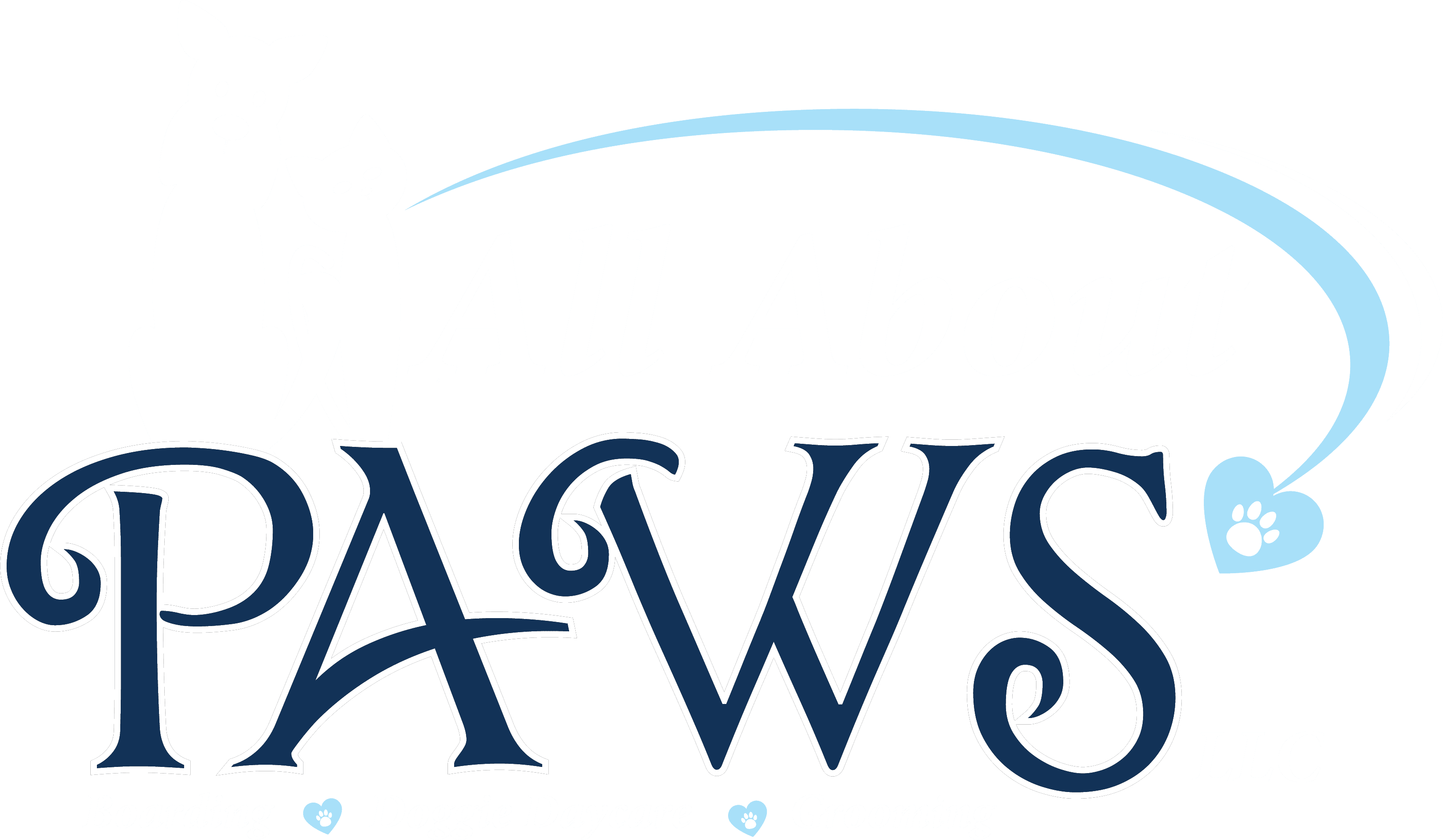 All About Paws Logo White