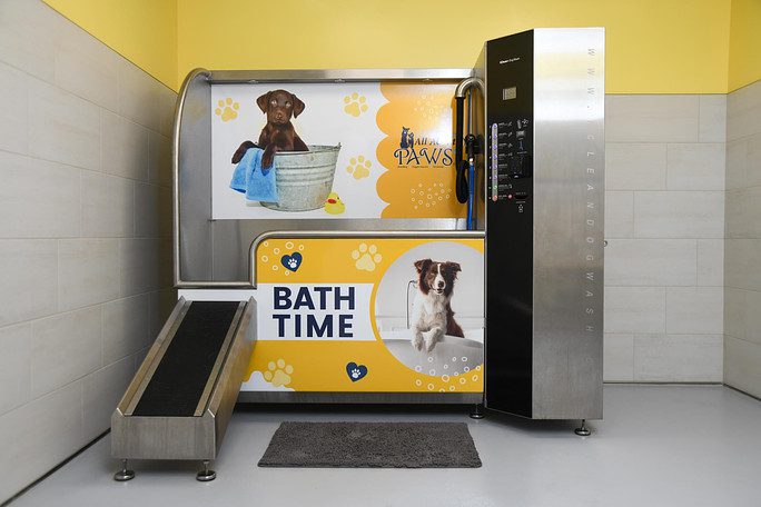 full view of iClean Dog Wash machine